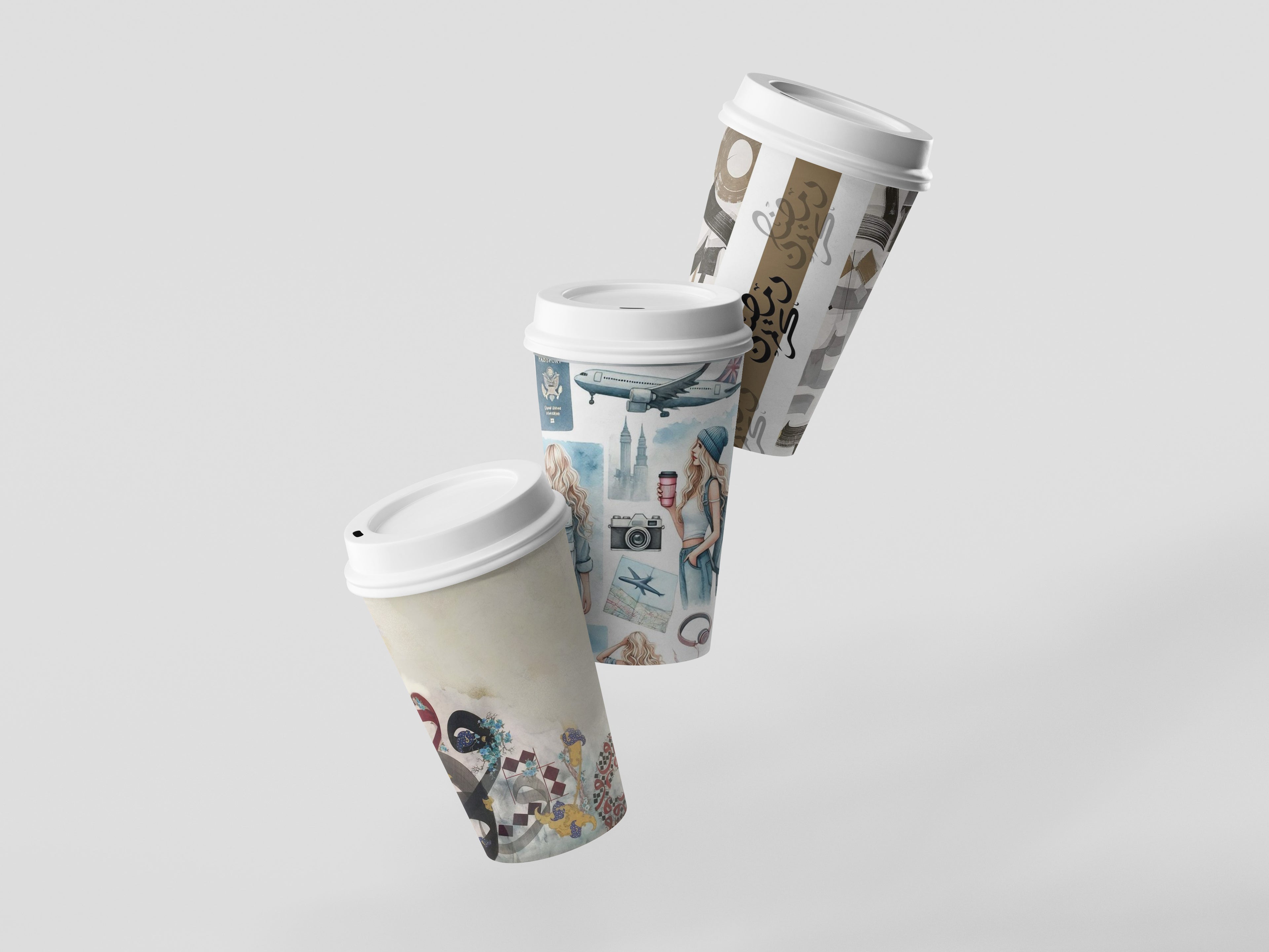 اكواب ورقية